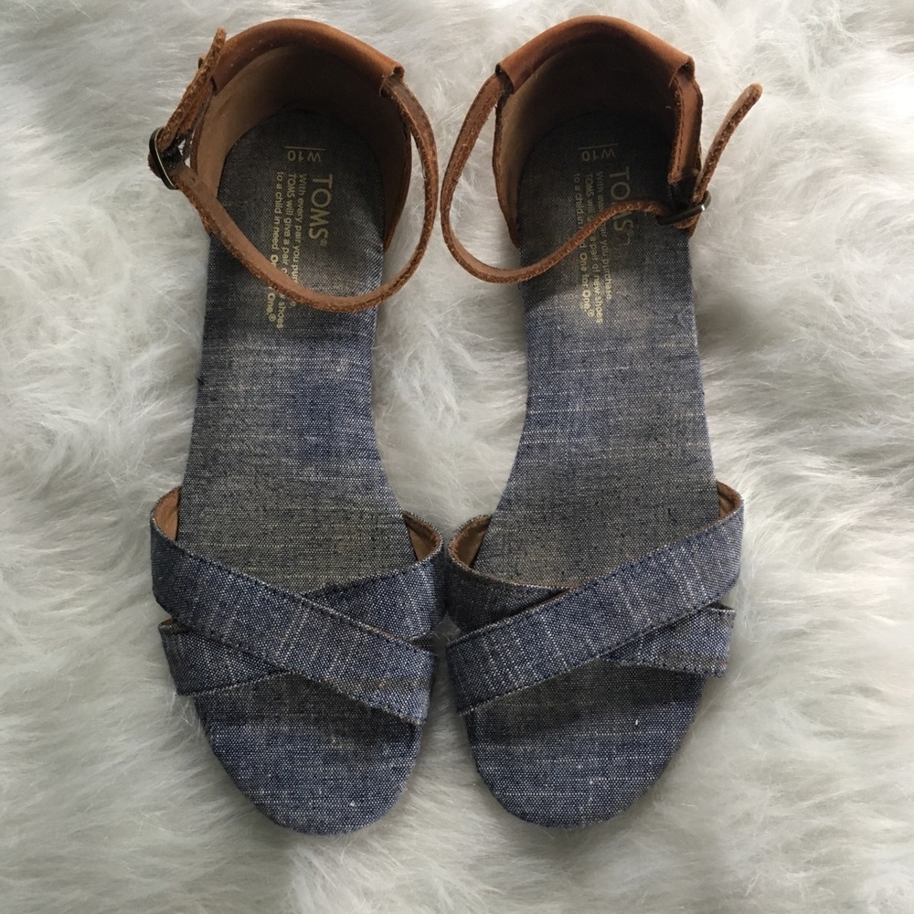 TOMS Blue Chambra Women’s Correa Sandals